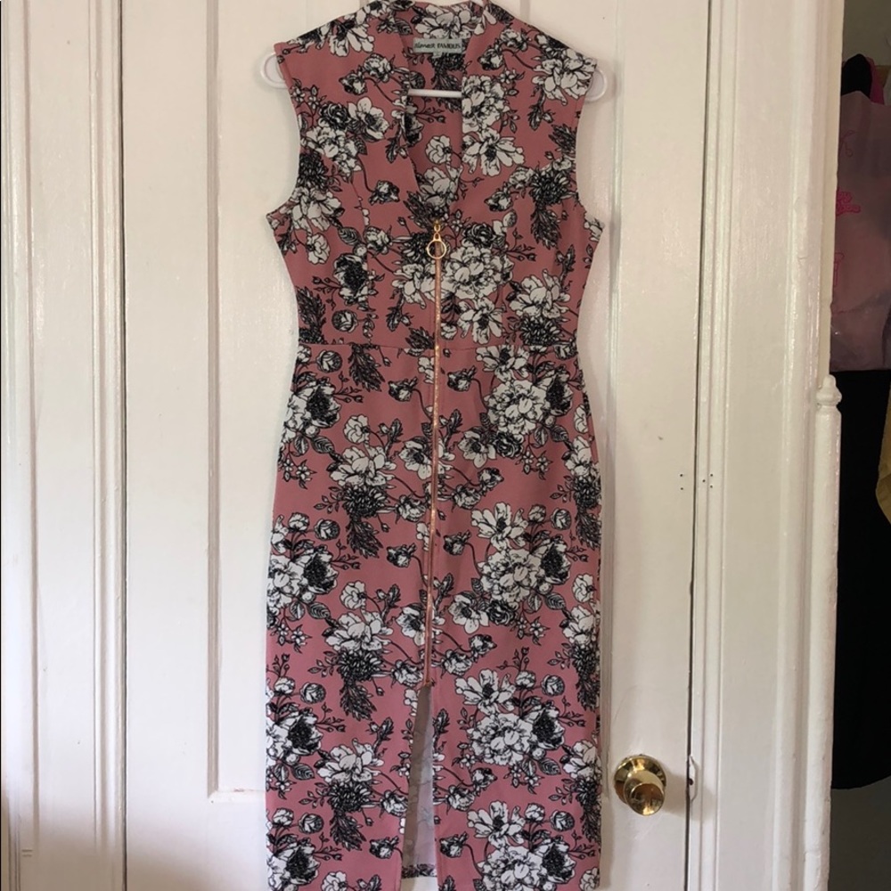 Pink Floral Dress